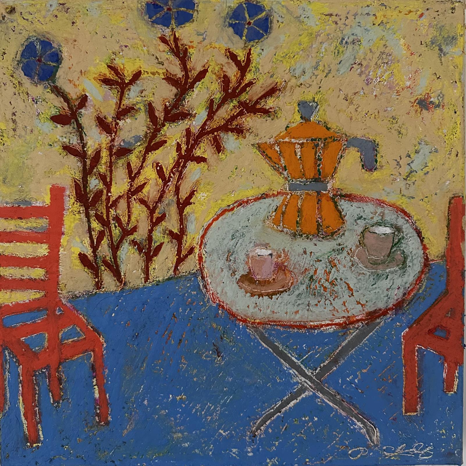 Coffee Among the Morning Glories